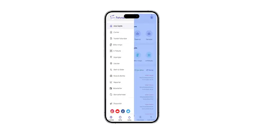 Faturaport v2 mobil ekran 4