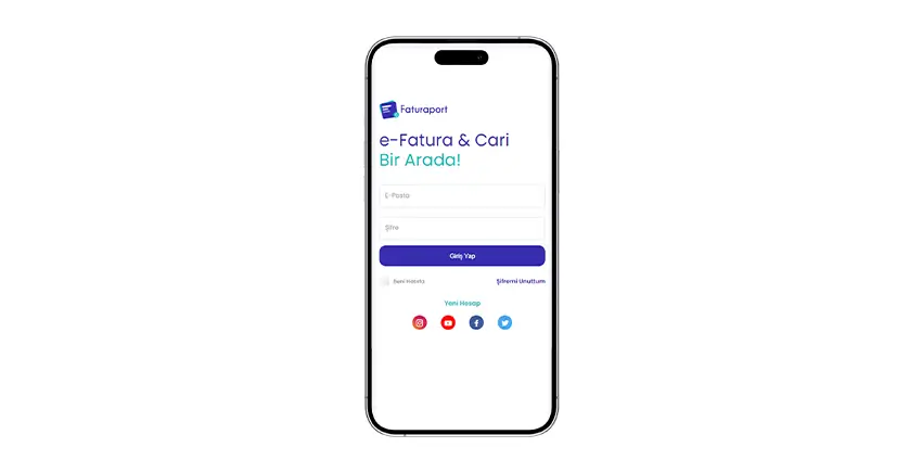 Faturaport v2 mobil ekran 7
