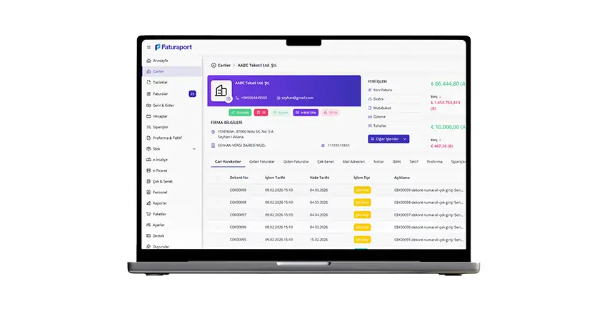 Faturaport v3 web ekran 3